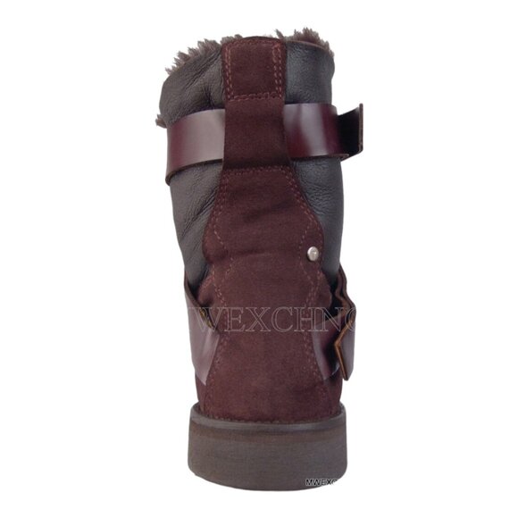 CESARE PACIOTTI FASHION SHEARLING SUEDE BOOTS US TALIAN DESIGNER MENS SHOES - Picture 8 of 9
